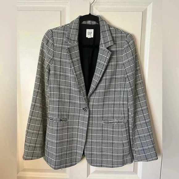 Gap Houndstooth Single Button Blazer - Picture 2 of 10